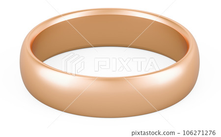 Golden ring, wedding ring. 3D rendering 106271276