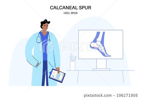 Heel spur poster 106271808