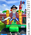 Avenhorn, Netherlands. August 22, 2023. An inflated bouncy castle for children. 106271977