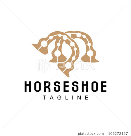 Horseshoe Logo, Cowboy Horse Vector, Icon Design Symbol Template 106272137