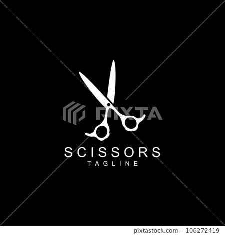 Scissors Logo, Shaver Vector, Simple Barber Shop Design, Icon, Background, Symbol, Template Scissors Logo, Shaver Vector, Simple Barber Shop Design, Icon, Background, Symbol, Template 106272419