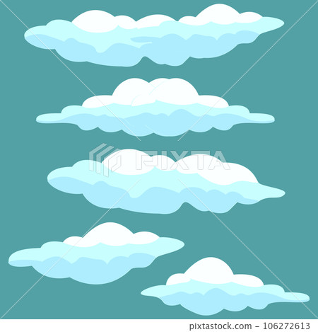 Cloud Icon Set Design, Vector Symbol Template Illustration 106272613