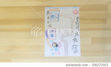 兒童畫的我的家 兒童畫的我的家 106272925