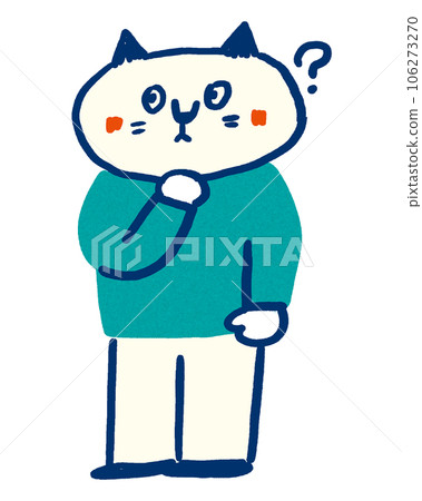 貓思考的插圖 106273270