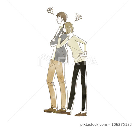 Men and women suffering Men and women suffering 106275183