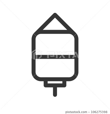 Medical-related line drawing single item icon drip Medical-related line drawing single item icon drip 106275398
