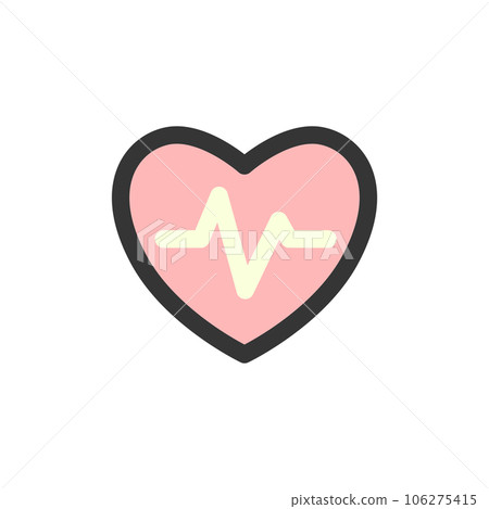 醫療相關彩色單項圖標 心音 106275415