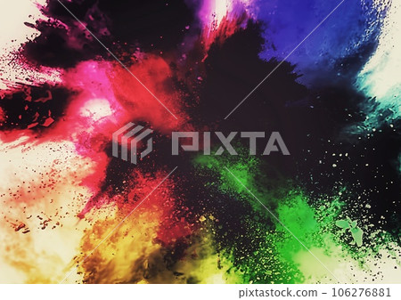 與彩色粒子爆炸的抽象背景 106276881
