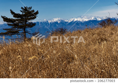 The Southern Alps and Shiramine Sanzan seen from the Daibosatsu Mountain Range and Yunosawa Pass 106277003