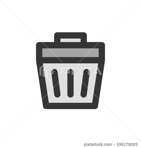 Daily necessities color single item icon trash can 106278085