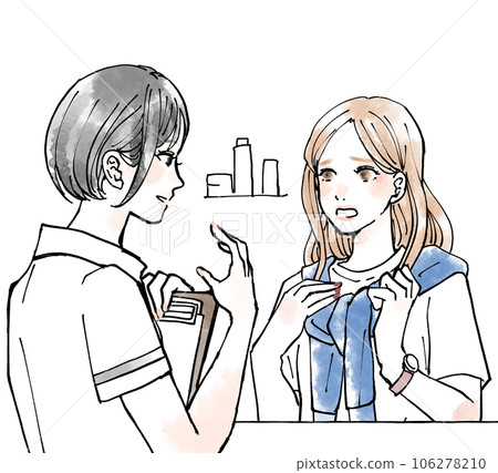 A woman undergoing counseling 106278210