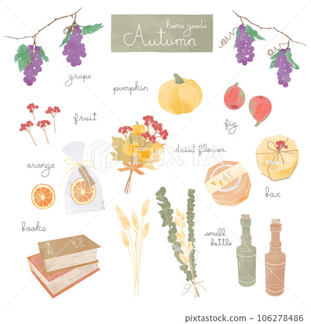 Autumn accessories 106278486