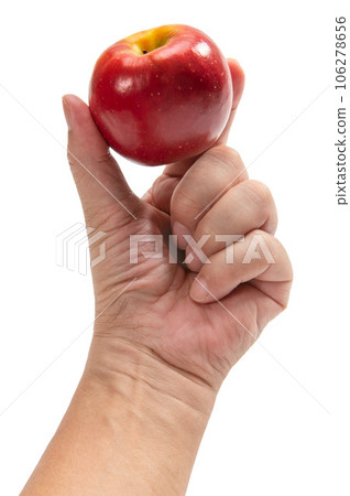 New Zealand red apples and cheeky apples in hand New Zealand red apples and cheeky apples in hand 106278656