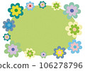 Colorful flower frame 106278796