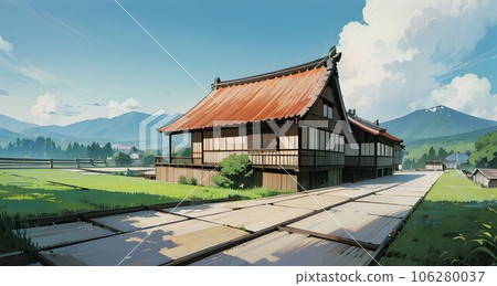 動漫背景插畫“AI生成圖像” 106280037