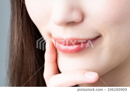 Young lady's lips Young lady's lips 106280909