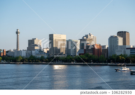 從大棧橋碼頭看到的橫濱港未來風景 106282930