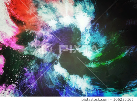 抽象背景與旋轉彩色煙霧 106283165