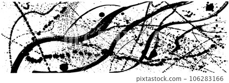 Eel advertising background handwritten brush illustration 106283166
