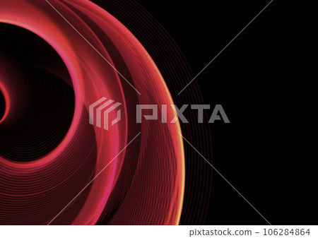 紅色波浪黑色背景 106284864