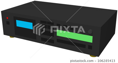 CD recorder cassette deck CD recorder cassette deck 106285413