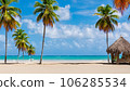 palm tree on the beach 106285534