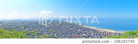 [從穗山展望台眺望出雲市]（高分辨率版）島根縣出雲市大社町杵築北 106285740