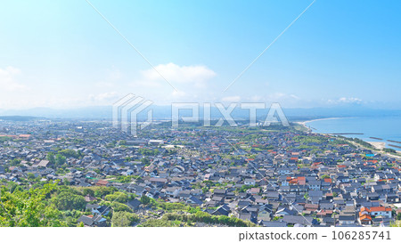 [從穗山展望台眺望出雲市]（高分辨率版）島根縣出雲市大社町杵築北 106285741