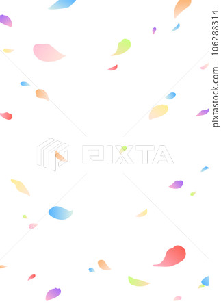 Background material_Flower snowstorm_Colorful 106288314