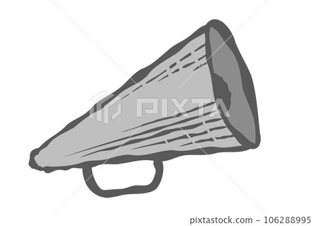 Vector vintage megaphone in sketch style. Retro megaphone icon. Vector vintage megaphone in sketch style. Retro megaphone icon. 106288995