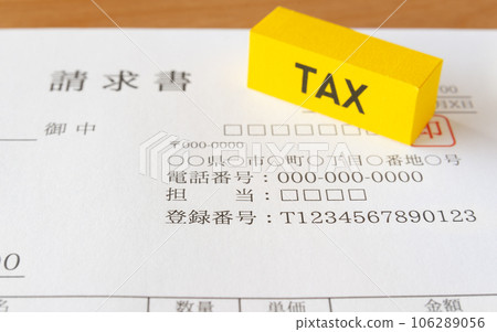 帶有註冊號的發票 發票系統 106289056