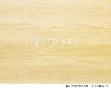 Background image of white wood with fine horizontal wood grain 106289231