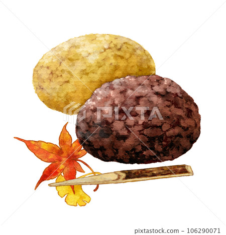 Autumn equinoctial week ohagi with soybean flour and red bean paste Autumn equinoctial week ohagi with soybean flour and red bean paste 106290071