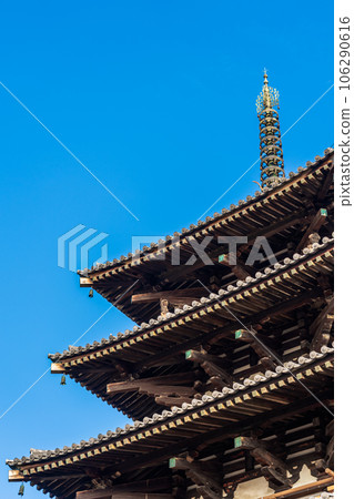 奈良縣法隆寺五層塔世界文化遺產 奈良縣法隆寺五層塔世界文化遺產 106290616