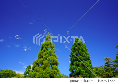 暑假，蔚藍天空中的肥皂泡 106291722