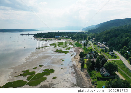 Aerial view of St Joseph-de-la-Rive, Quebec, Canada Aerial view of St Joseph-de-la-Rive, Quebec, Canada 106291783