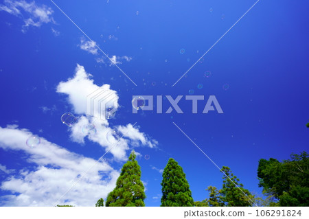 暑假,肥皂泡在深藍的天空中翱翔 暑假,肥皂泡在深藍的天空中翱翔 106291824