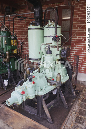 Old ship engine in museum in Denmark Old ship engine in museum in Denmark 106293974