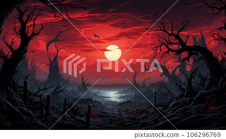 Haunted streets for Halloween Haunted streets for Halloween 106296769