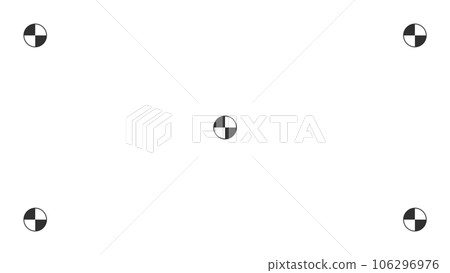 Background material for motion tracking with track points in the four corners and center - png・16:9 Background material for motion tracking with track points in the four corners and center - png・16:9 106296976
