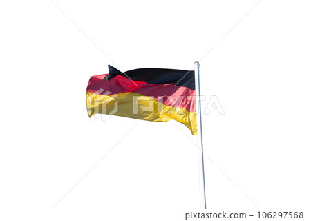 the german flag waving 106297568