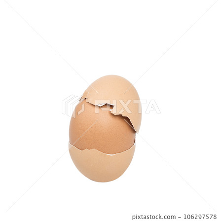 an egg with a broken double shell 106297578