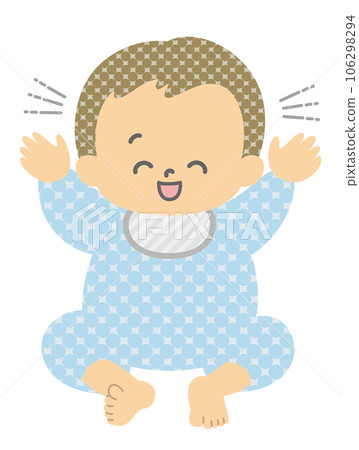 Expression: happy baby whole body single item Expression: happy baby whole body single item 106298294