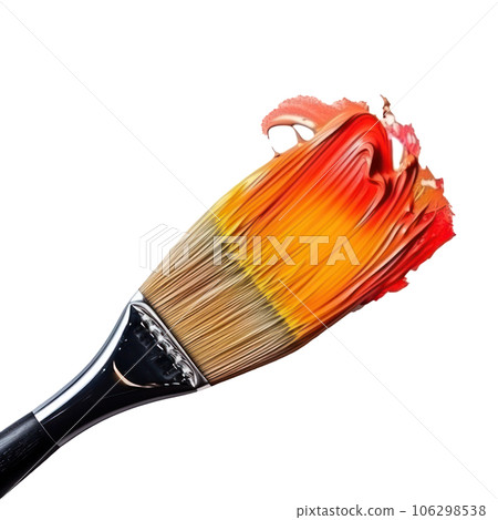 Wide brush isolated 106298538
