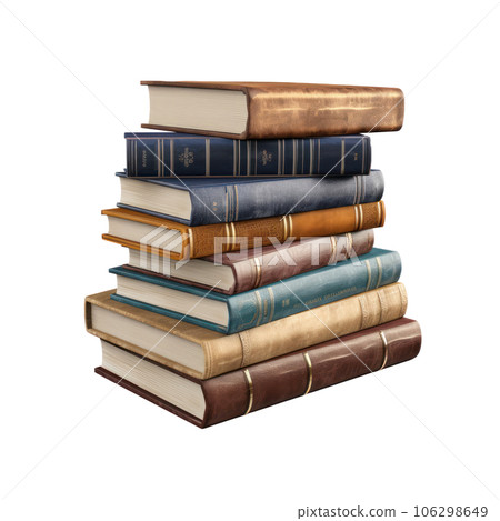 Stack of book isolated 106298649