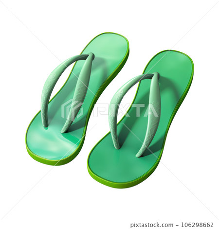 Vivid flip flops isolated 106298662