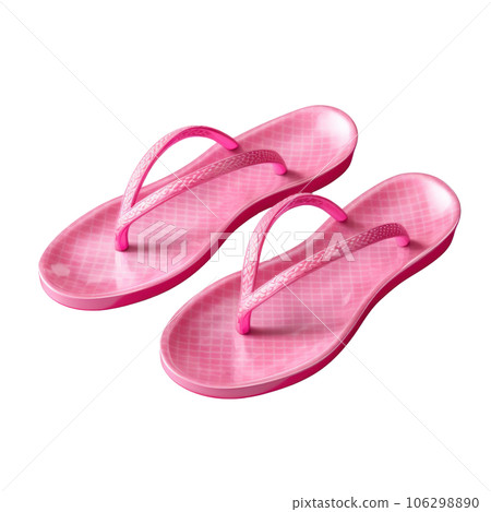 Vivid flip flops isolated Vivid flip flops isolated 106298890