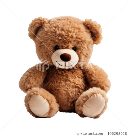 Cute teddy bear toy isolated 106298928