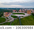 Aerial view of Gedimin Tower and old town 106300984