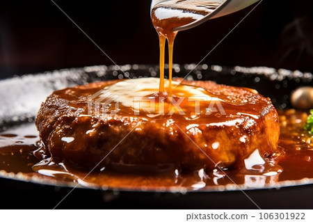 新鮮出爐的多汁漢堡 AI 生成圖像 106301922